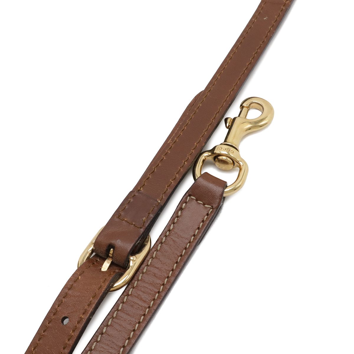Gucci GG Supreme Mini Boston Bag 2-Way Leather Beige Brown Tea Gold — view 7