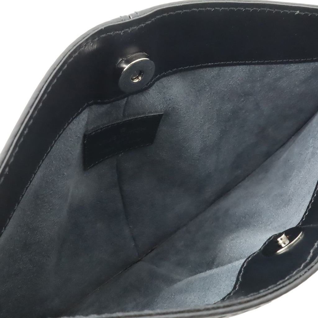 Louis Vuitton Epi Pochette Demi Lune Shoulder Bag Pouch Leather Noir Black — view 6