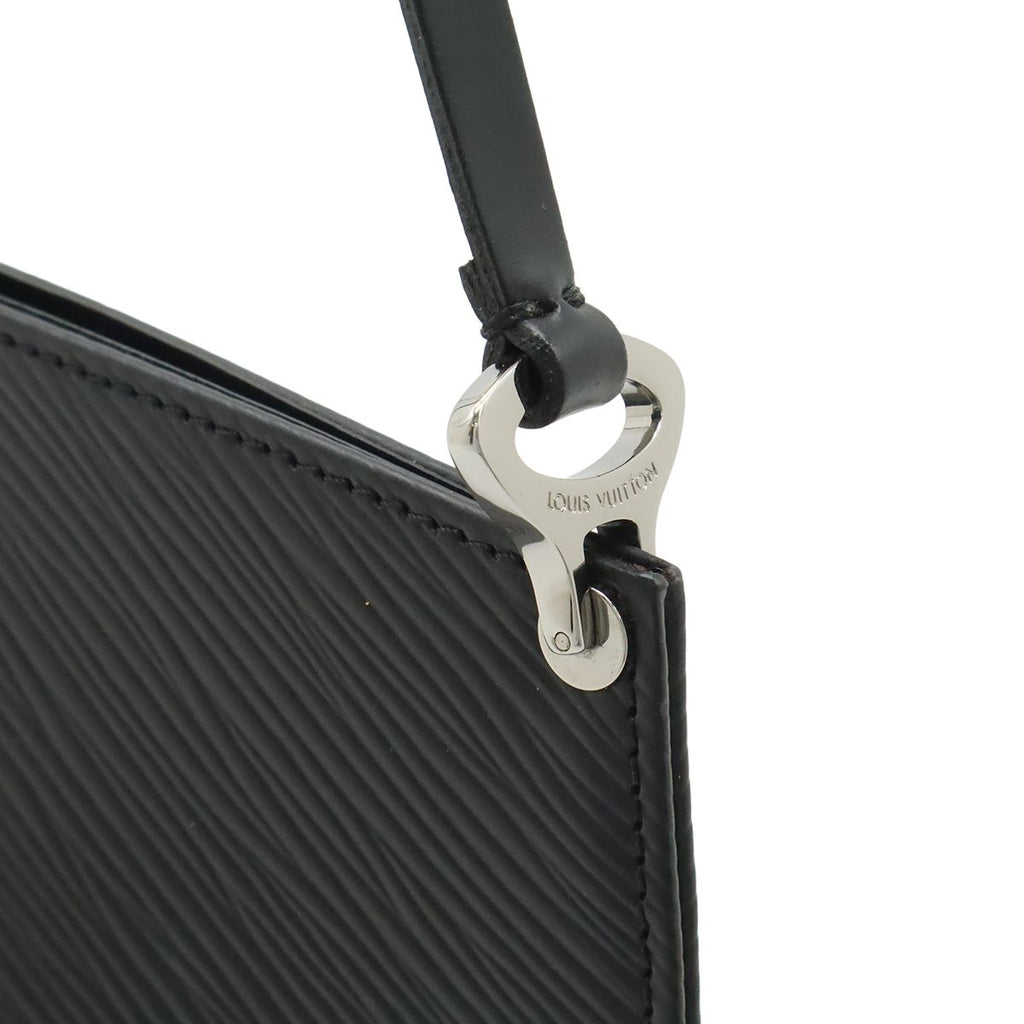 Louis Vuitton Epi Pochette Demi Lune Shoulder Bag Pouch Leather Noir Black — view 4