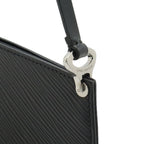 Louis Vuitton Epi Pochette Demi Lune Shoulder Bag Pouch Leather Noir Black — view 4