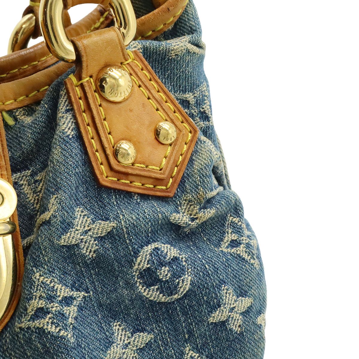 Louis Vuitton Monogram Denim Pleaty Mini Bag Blue — view 9