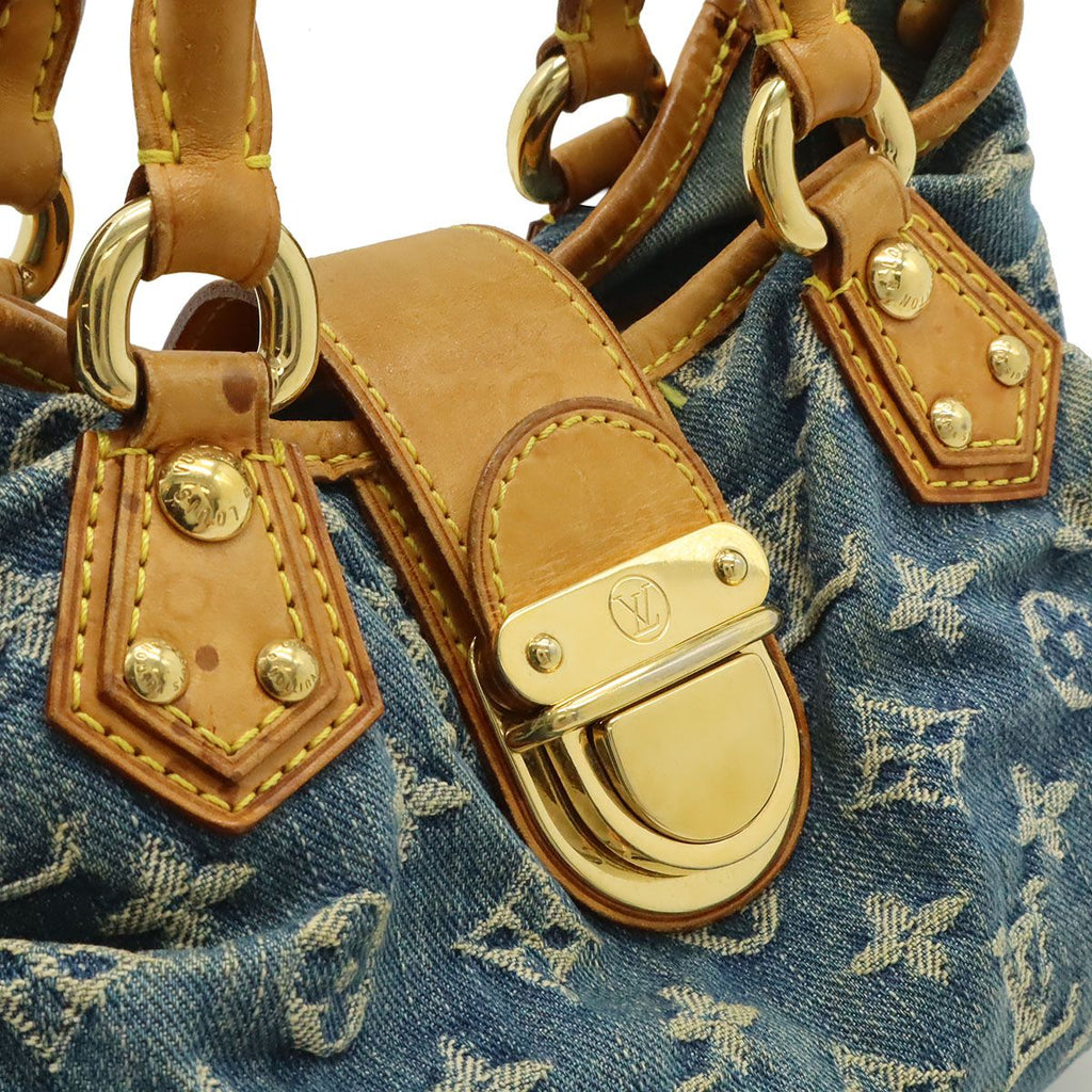 Louis Vuitton Monogram Denim Pleaty Mini Bag Blue — view 8