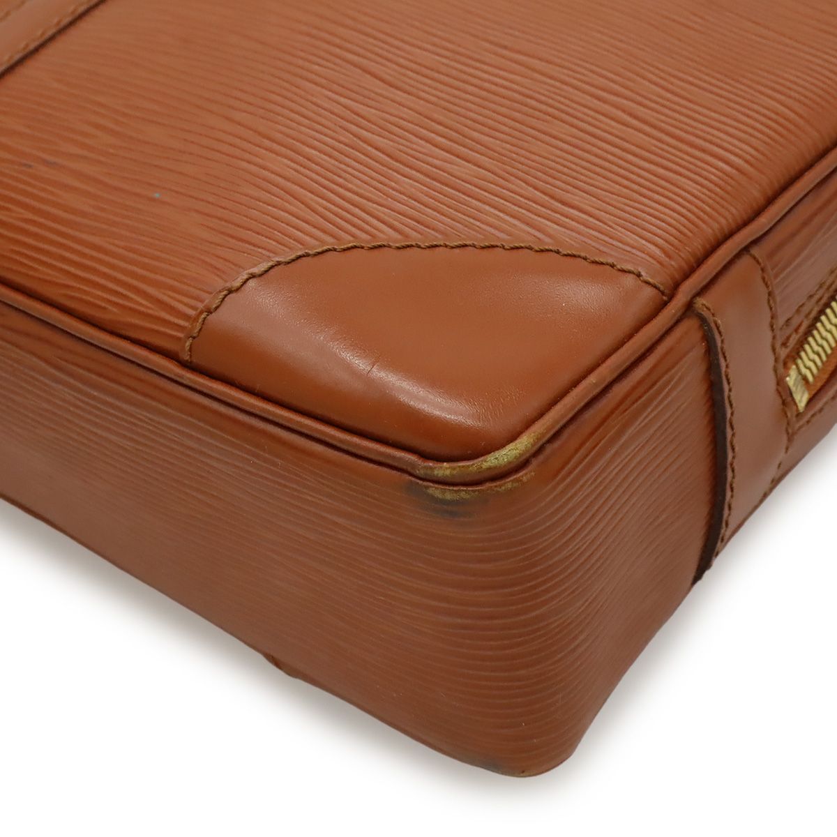 Louis Vuitton Epi Porte Document Voyage Purse Business Briefcase Kenya Brown — view 3