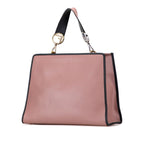 Fendi Run Away 2-Way Shoulder Bag Dusty Pink Black Leather — view 2