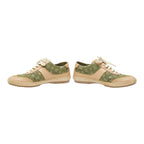 Louis Vuitton Monogram Sneakers 35.5 Beige Green Canvas Leather — view 4