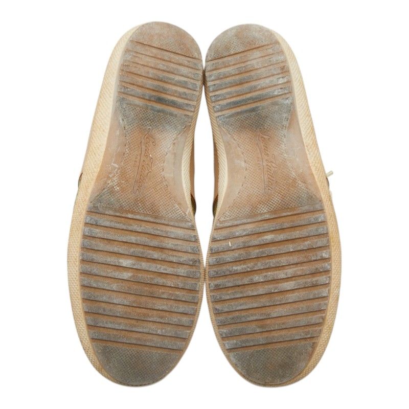 Louis Vuitton Monogram Sneakers 35.5 Beige Green Canvas Leather — view 5