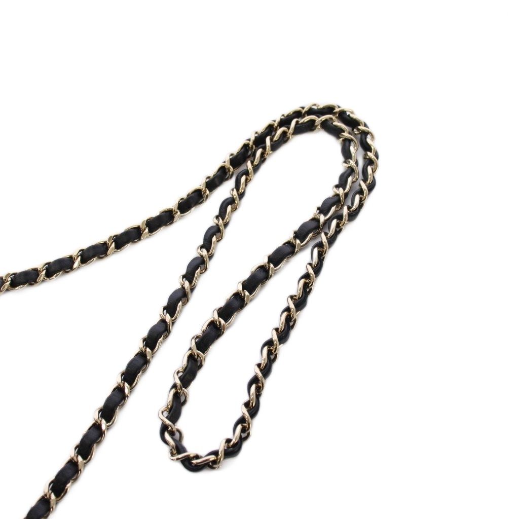 Chanel Cruise Collection Star Quilted Chain Shoulder Bag CC Logo Black KH — view 6