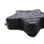 Chanel Cruise Collection Star Quilted Chain Shoulder Bag CC Logo Black KH — view 4