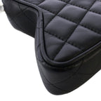 Chanel Cruise Collection Star Quilted Chain Shoulder Bag CC Logo Black KH — view 5