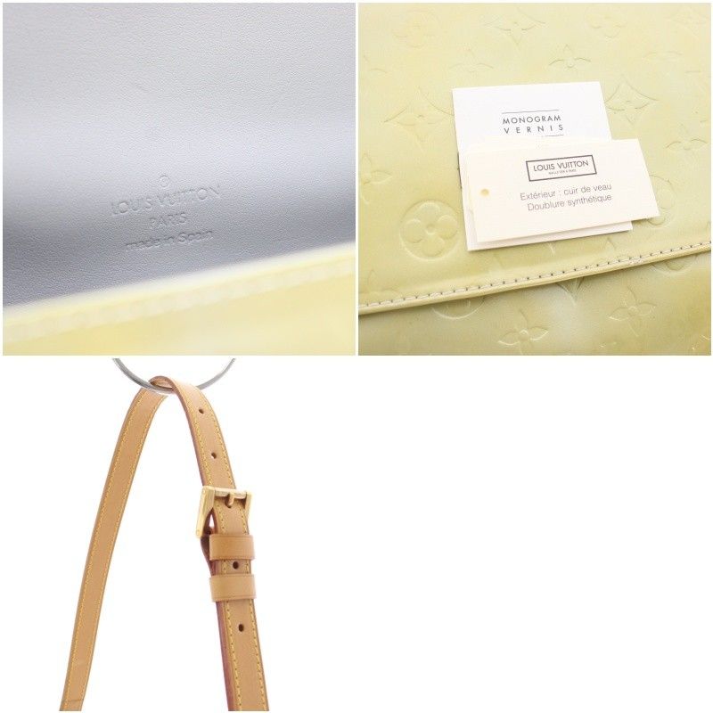 Louis Vuitton Thompson Street Vernis Shoulder Bag Yellow TK — view 9