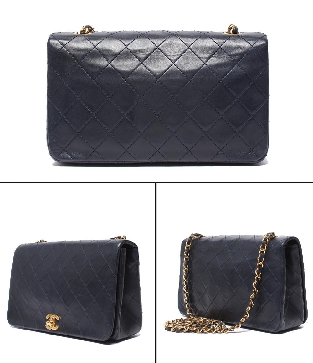 Chanel Chain Shoulder Bag Quilted Full Flap Gold Lambskin — view 2