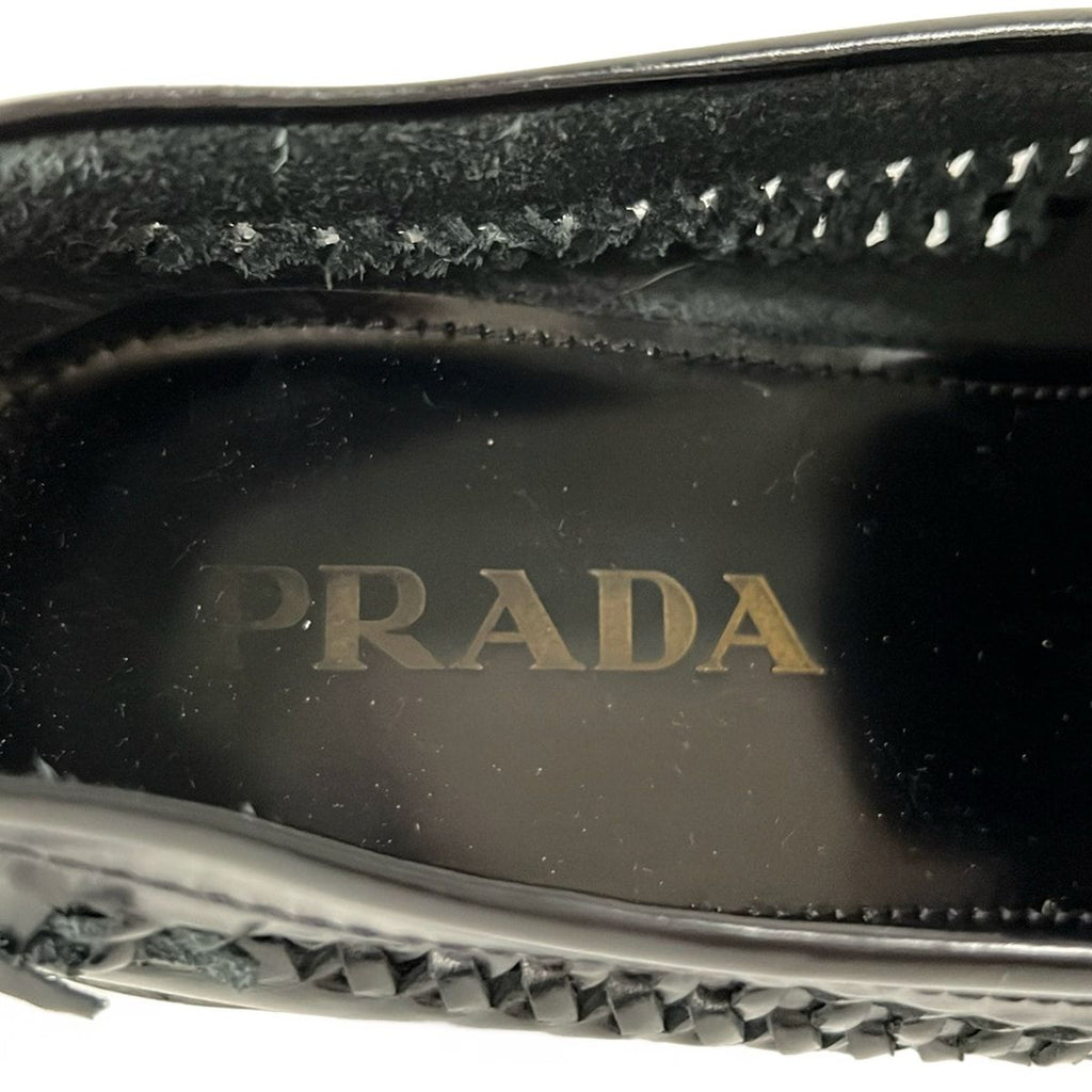 Prada Loafers 36.5 Black Moccasins Leather — view 5