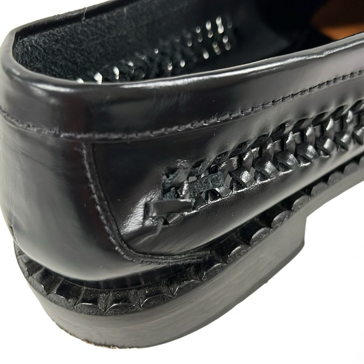 Prada Loafers 36.5 Black Moccasins Leather — view 8