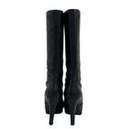 Chanel Boots 36 C Black CC Logo Lambskin — view 3