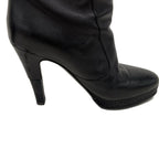 Chanel Boots 36 C Black CC Logo Lambskin — view 7