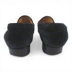 Hermes Loafer Gold 35.5 Black Suede — view 4
