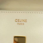 Celine Card Case with Flap Holder 16 Seeds Calf Leather White — view 7