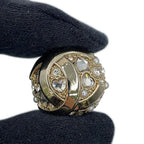 Chanel Earrings CC Logo Round Rhinestone Faux Pearl — view 8