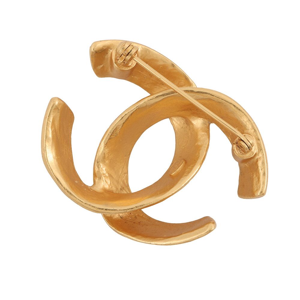 Chanel Brooch CC Logo — view 3
