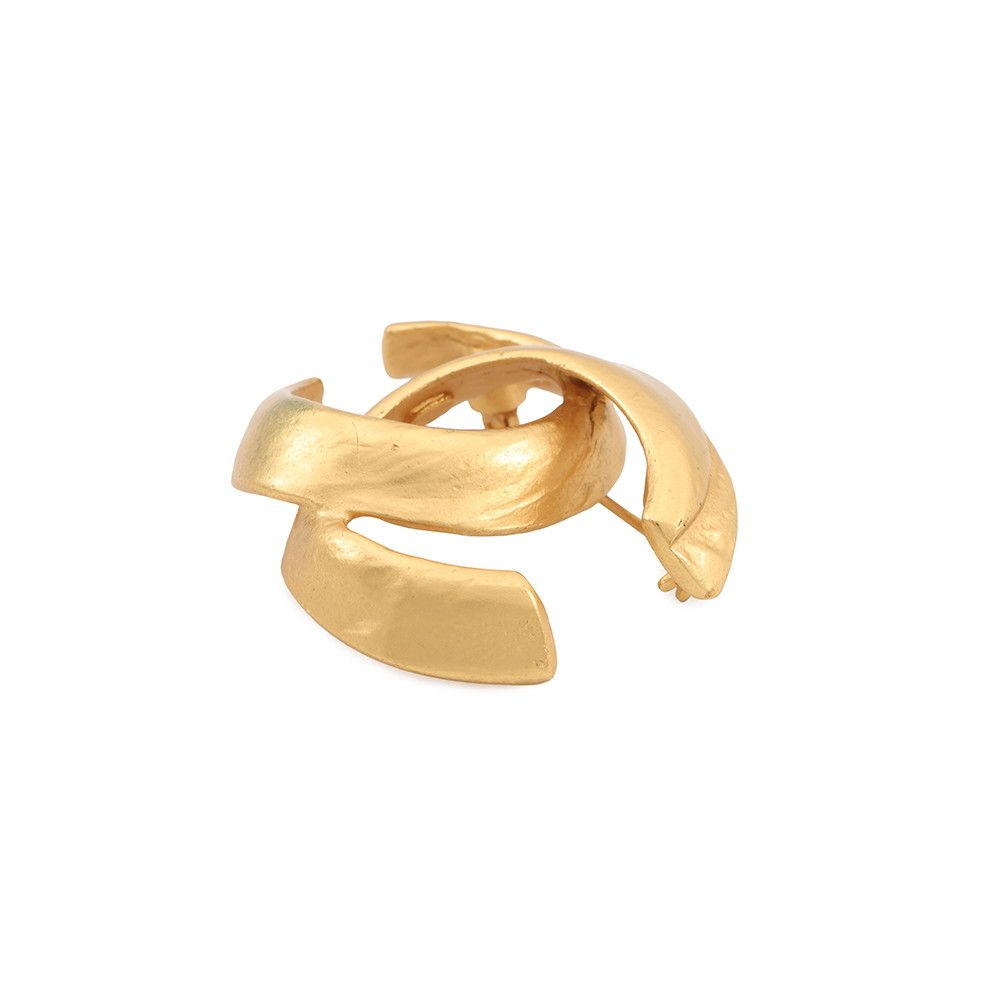 Chanel Brooch CC Logo — view 2