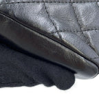 Chanel Foncase Quilted 2.55 Mini Chain Pochette Lucky Charm Calf Leather Black — view 6