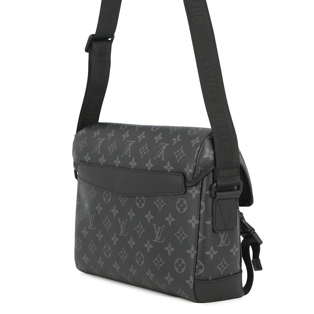Louis Vuitton Shoulder Bag Monogram Eclipse Messenger Voyage PM Black — view 2