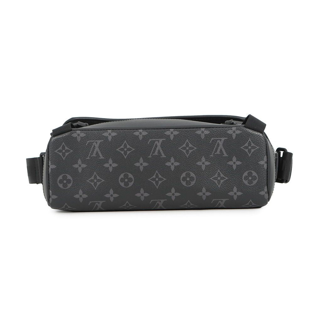 Louis Vuitton Shoulder Bag Monogram Eclipse Messenger Voyage PM Black — view 3