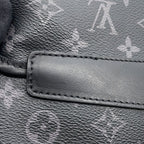 Louis Vuitton Shoulder Bag Monogram Eclipse Messenger Voyage PM Black — view 6