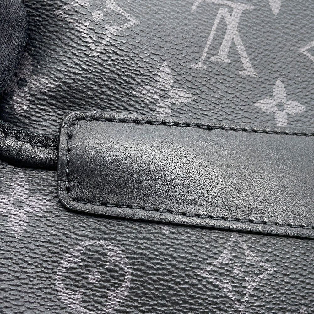 Louis Vuitton Shoulder Bag Monogram Eclipse Messenger Voyage PM Black — view 6