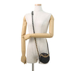 Chanel Chain Shoulder Bag 19 Quilted CC Logo Lambskin Black — view 4