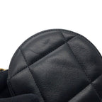Chanel Chain Shoulder Bag 19 Quilted CC Logo Lambskin Black — view 8