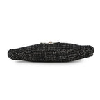 Chanel Clutch CC Logo Bijou Crystal Tweed Party Black — view 3