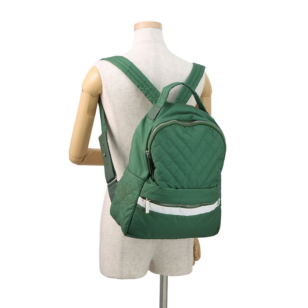 Chanel Backpack CC Logo Quilted Nylon — view 4