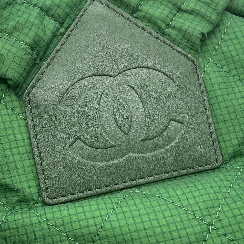 Chanel Backpack CC Logo Quilted Nylon — view 8
