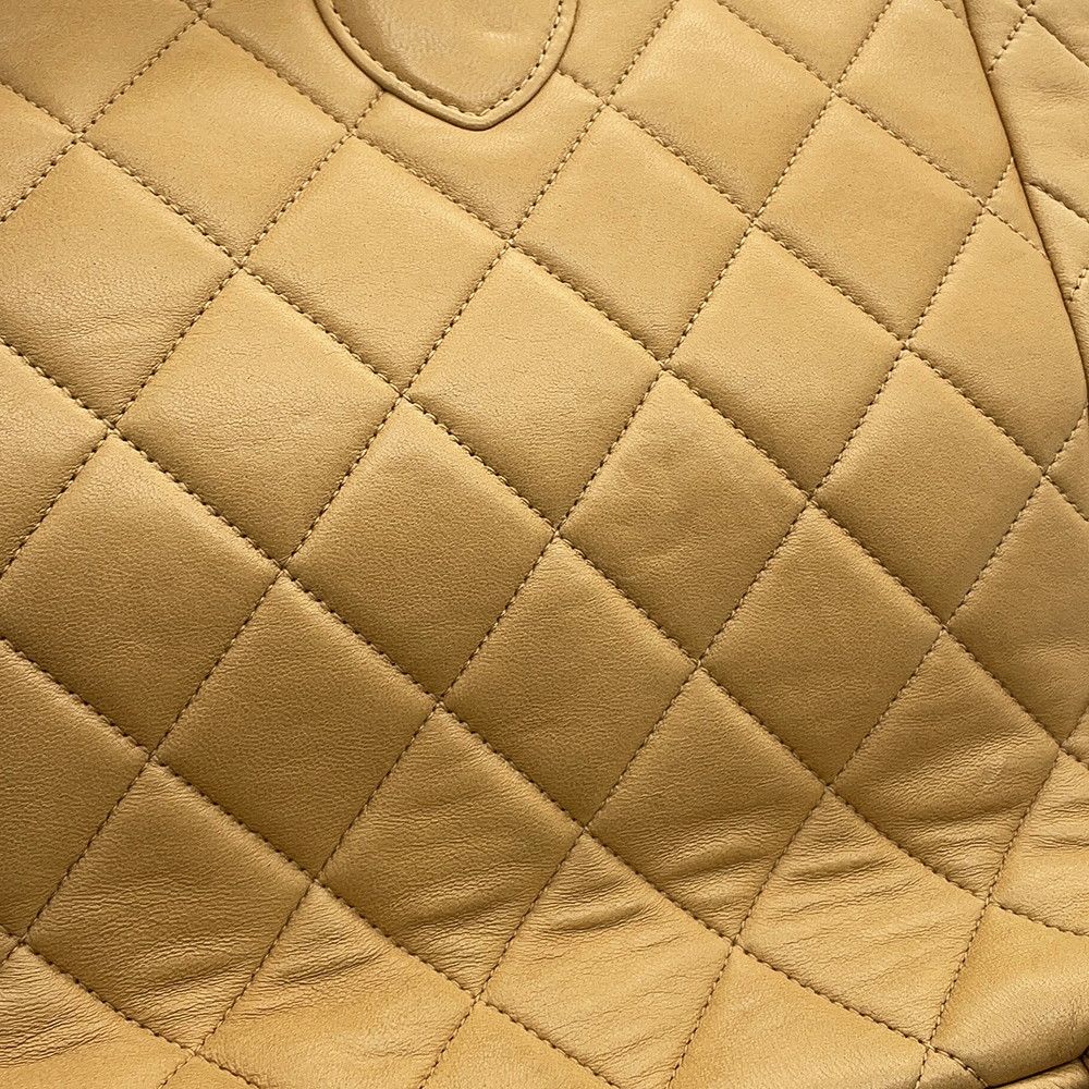 Chanel CC Logo Quilted Chain Lambskin Backpack — view 9