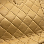 Chanel CC Logo Quilted Chain Lambskin Backpack — view 9