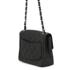 Chanel Chain Shoulder Bag Mini Quilted CC Logo Single Caviar Leather Black — view 2