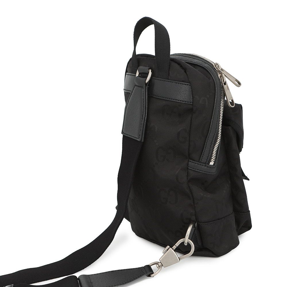 Gucci Belt Bag GG Nylon Off the Grid Ring Backpack Black — view 4