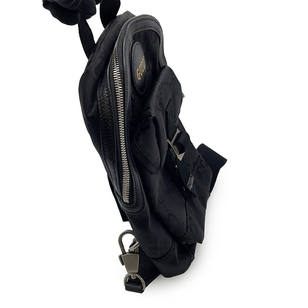 Gucci Belt Bag GG Nylon Off the Grid Ring Backpack Black — view 8