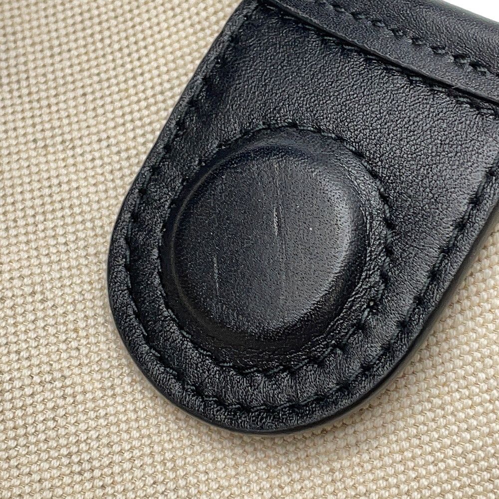 Gucci Shoulder Bag Canvas Leather B Bag Tote Black — view 6