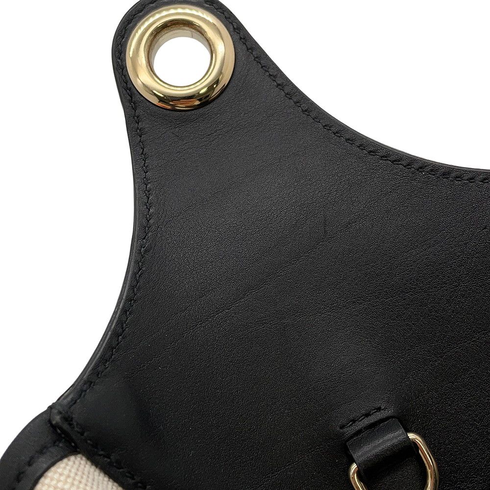 Gucci Shoulder Bag Canvas Leather B Bag Tote Black — view 7