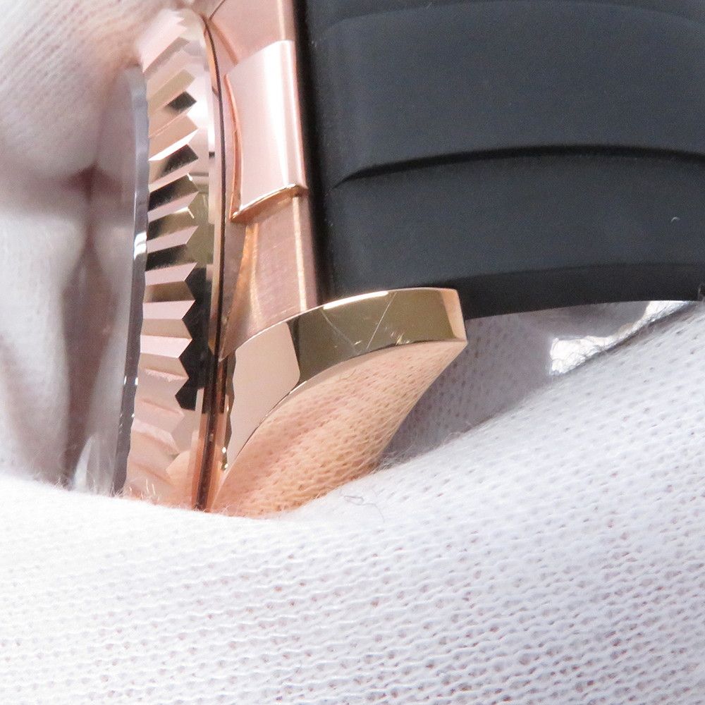 Rolex Sky Pink Gold Roulette Watch Chocolate Dial — view 5