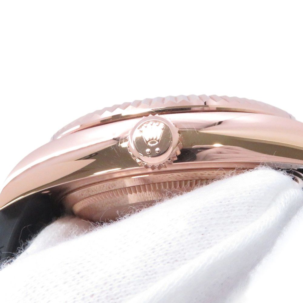 Rolex Sky Pink Gold Roulette Watch Chocolate Dial — view 7