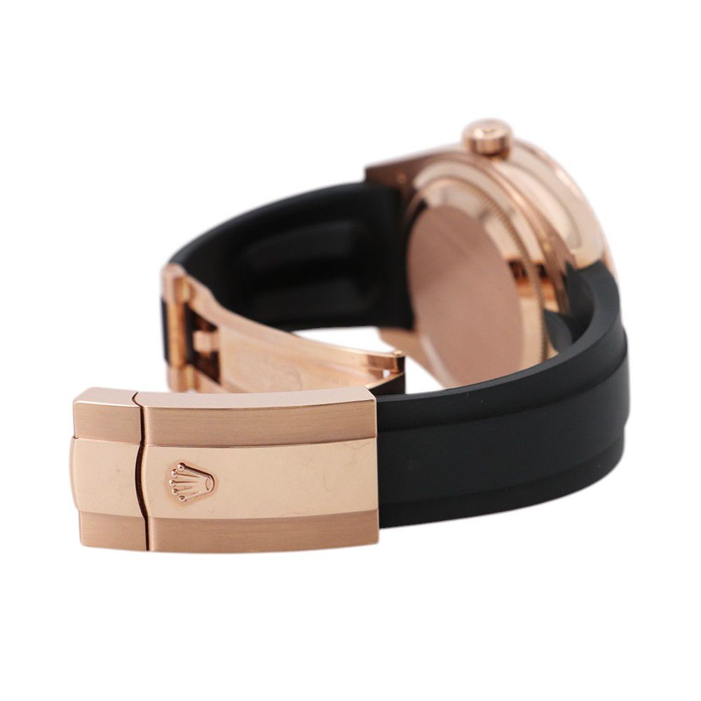 Rolex Sky Pink Gold Roulette Watch Chocolate Dial — view 2