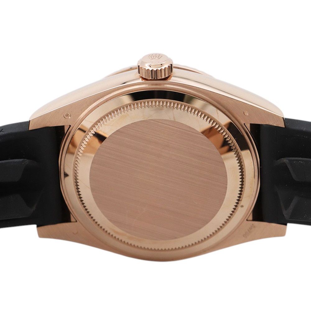 Rolex Sky Pink Gold Roulette Watch Chocolate Dial — view 3