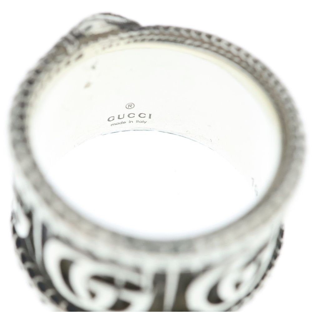 Gucci GG Marmont Snake Silver Ring — view 5