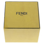 Fendi Logo Rhinestone Earrings Gold — view 6