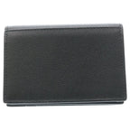 Saint Laurent Paris Front Logo Leather Card Case Black — view 2