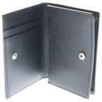Saint Laurent Paris Front Logo Leather Card Case Black — view 5