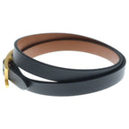 Hermes Leather Bracelet T-engraved Black — view 4